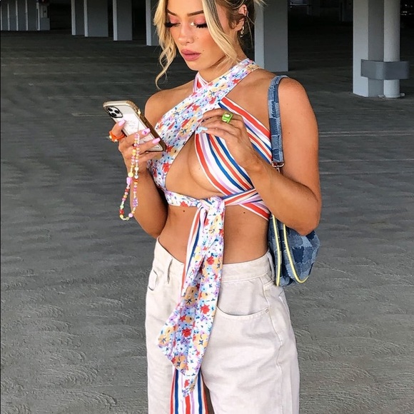 Princess Polly Tops - Together forever scarf top❤️